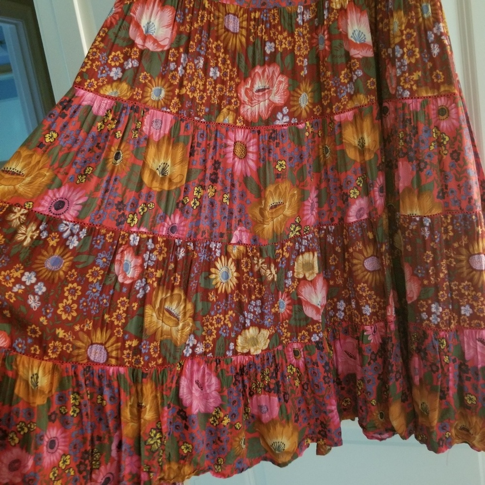 Spell Designs Desert Daisy Maxi Skirt Tulip - Picture 6 of 8